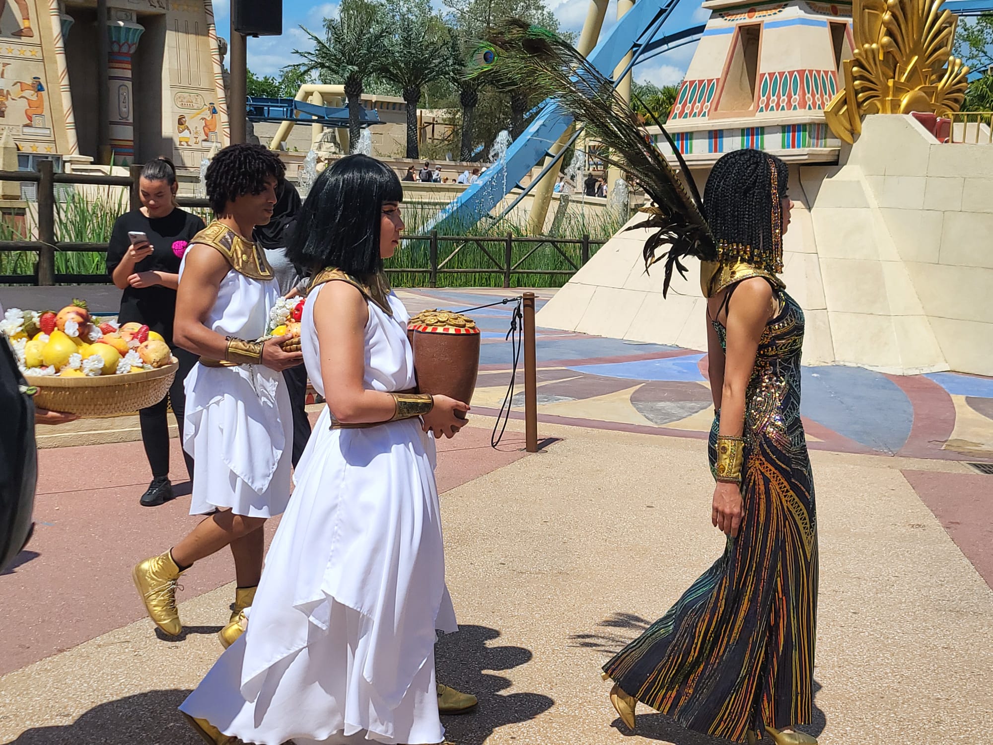 Spectacle égyptien Parc Astérix - excursion scolaire en autocar